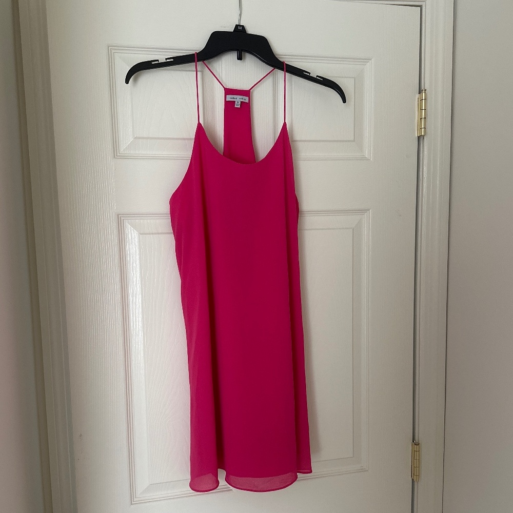 Hot Pink Naked Zebra Mini Dress - Size Small